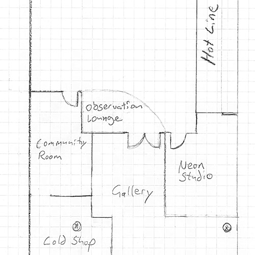 floor plan for the new facility